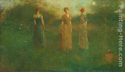 Thomas Wilmer Dewing In the Garden